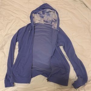 Blue/purple zip up hoodie